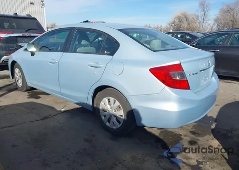 2012 Honda Civic Lx z USA, uszkodzony, nr VIN 19XFB2F5XCE305715
